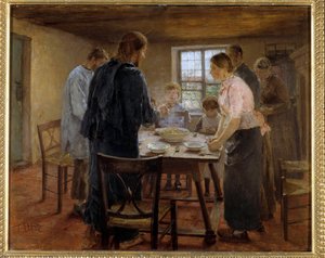 Cristo tra i contadini da Fritz von Uhde