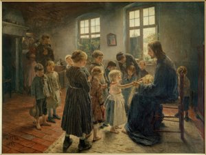 Lasciate che i bambini vengano a me da Fritz von Uhde