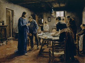 La preghiera del pasto da Fritz von Uhde