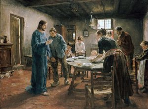 La preghiera del pasto da Fritz von Uhde