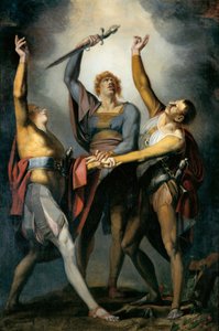 I tre confederati nel giuramento sul Rütli, 1779-1781 da Füssli
