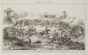 La Battaglia di Chang-Kia-Onang, prima di Tong-Cheou, 18 settembre 1860, da La Guerra in Cina, 1862