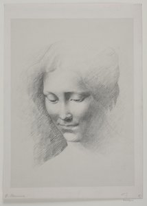 Testa di donna da G.F. Clement