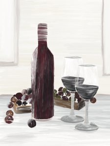 Natura morta classica con vino da GIovanna Gil Alves