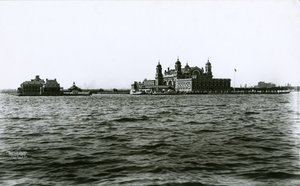 Ellis Island, porto di New York, 1903 da G.P. Hall und Sohn