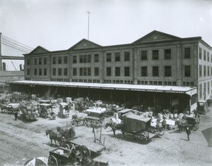 Mercato del pesce di Fulton, New York City da G.P. Hall und Sohn