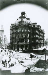 Vecchio ufficio postale, Broadway e Park Row, New York City, c.1900 da G.P. Hall und Sohn