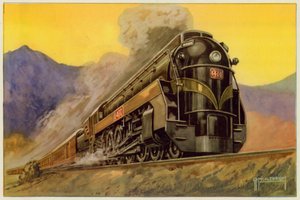Canadian National Railway, Locomotiva Express Streamlined No 6400, 4-8-4 da G.P. Micklewright