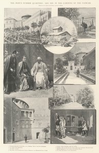 Le residenze estive del Papa, Leone XIII nei giardini del Vaticano