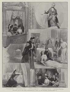La visita reale alla performance unica di Caste, al Haymarket Theatre, 18 marzo da G.S. Amato