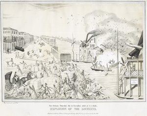 Esplosione della Louisiana, 15 novembre 1849 da G. (after) Tolti