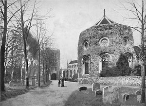 Bury St. Edmunds: Torre, Chiesa e Abbazia, c1896 da G. A. Nichols