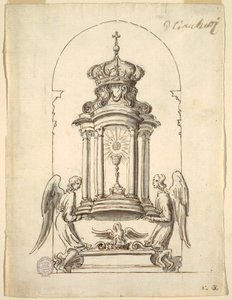 Progetto per una porta del tabernacolo da eseguire in bronzo