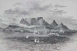 Città del Capo vista da Table Bay, Sudafrica, da 