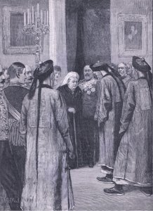 Visita di Li Hung-Chang alla Regina a Osborne, illustrazione da Cassells History of England, 1900