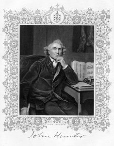 John Hunter 1728-1793, chirurgo scozzese, XIX secolo da G. H. Adcock