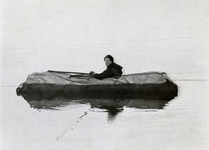Campbell in un kayak, 1911, 1913 da G. Murray Levick