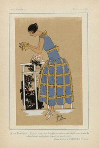 Très Parisien 1923 No 11: 13.- PAPILLON. - Squisito questo abito di stile... da G P. Joumard