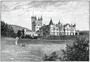 Castello di Balmoral da nord-ovest, Aberdeenshire, Scozia, 1900 da G. W. Wilson and Company