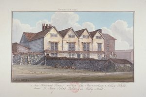 Abbazia di San Salvatore, Bermondsey, Londra, 1825 da G Yates