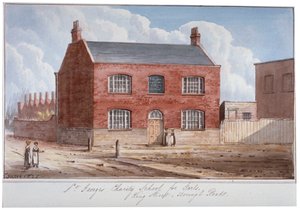 Scuola di Carità di San Giorgio per Ragazze, King Street, Southwark, Londra, 1825