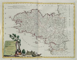 Golfo di Bretagna, incisione di G. Zuliani tratta dal Tomo I del Nuovissimo Atlante pubblicato a Venezia nel 1777 da Antonio Zatta, Collezione Privata da G. Zuliani