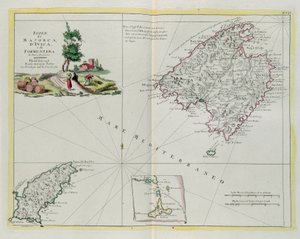 Le Isole di Maiorca, Ivica e Formentera, incisione di G. Zuliani tratta dal Tomo I del "Novissimo Atlante" pubblicato a Venezia nel 1778 da Antonio Zatta, Collezione Privata