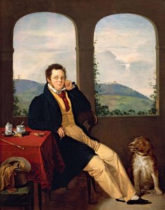 Ritratto di Franz Schubert 1797-1828, 1827 da Gabor Melegh