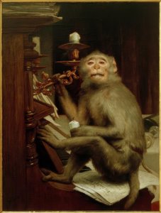 Scimmia al pianoforte