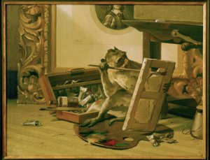 Critico, dipinto di Gabriel von Max