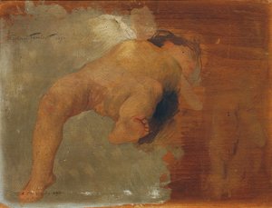 Putto sdraiato da Gabriel Ferrier