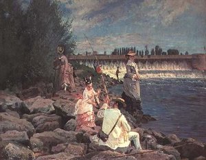 Pesca sulla Senna da Gabriel Guay