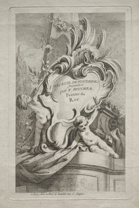 Libro delle Fontane: No. 1, Pagina del Titolo da Gabriel Huquier