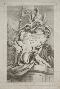 Libro delle Fontane: No. 1, Pagina del Titolo da Gabriel Huquier