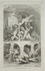 Libro delle Fontane: No. 7 da Gabriel Huquier
