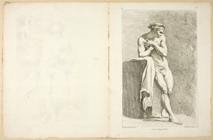 Figura (recto e verso), dal Premier livre de figures d’Academies gravées en Partie par les Professeurs de l’Académie Royale