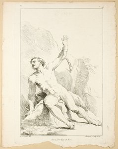 Figura, dal Premier livre de figures d’Academies gravées en Partie par les Professeurs de l’Académie Royale da Gabriel Huquier