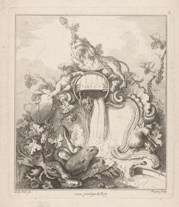 Fontana con pantera da Gabriel Huquier