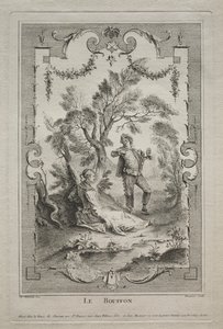Il buffone, arabesco da Gabriel Huquier