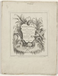 Frontespizio Second livre de cartouches da Gabriel Huquier
