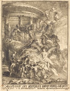 Allegoria dei matrimoni fatti dalla città di Parigi alla nascita del Duca di Borgogna da Gabriel Jacques de Saint Aubin