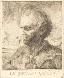 Il malvagio Damiens da Gabriel Jacques de Saint Aubin