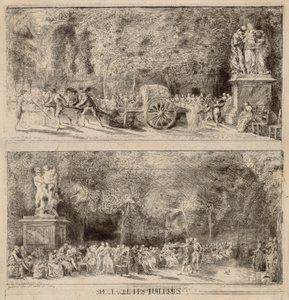 Scene dalle Tuileries: le sedie e il carrello dell