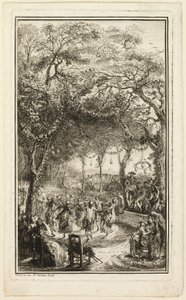Il Ballo ad Auteuil da Gabriel Jacques de Saint Aubin