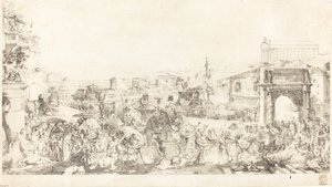 Trionfo di Pompeo a Roma da Gabriel Jacques de Saint Aubin