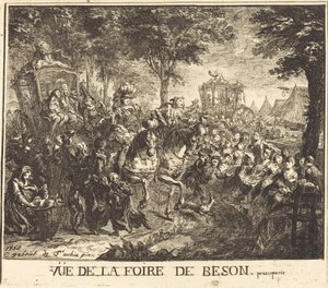 Veduta della Fiera di Beson da Gabriel Jacques de Saint Aubin