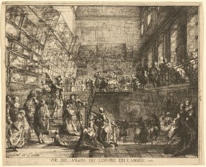 Veduta del Salone del Louvre nell