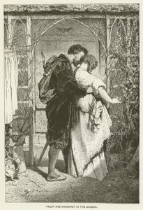 Faust e Margherita nel giardino