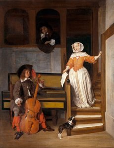 Il violoncellista da Gabriel Metsu