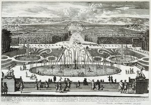 La vasca di Latona nei giardini del castello di Versailles - di Perelle, fine XVII secolo da Gabriel Perelle
